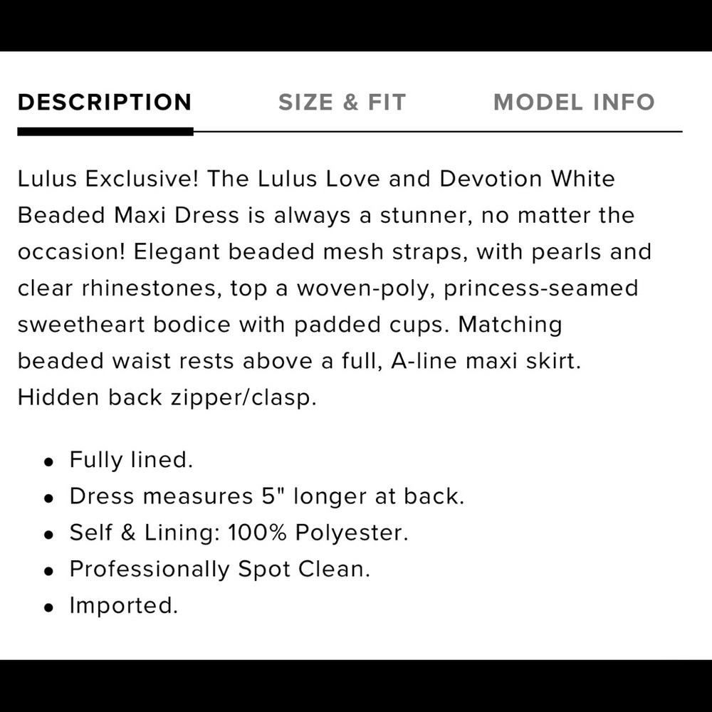 Love and Devotion White Beaded Maxi Dress! - Picture 3 of 6